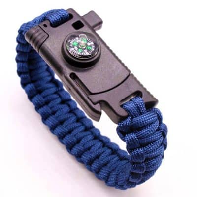 survival bracelet with knife