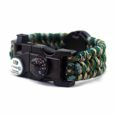 survival bracelet with sos light
