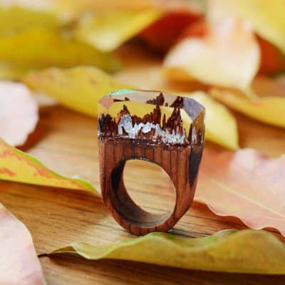 wooden seceret ring